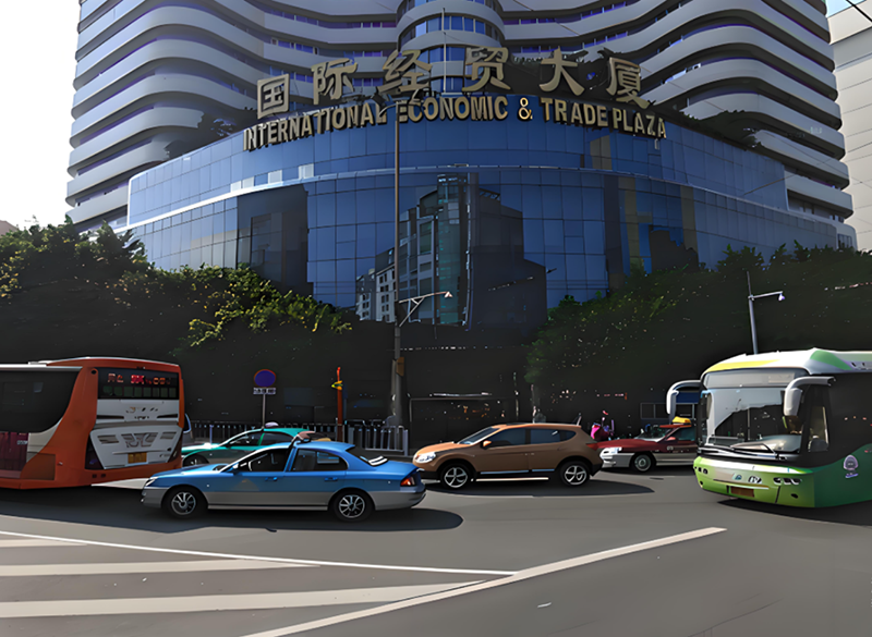 廣州市商務(wù)局。地址：廣州市越秀區(qū)東風西路國際經(jīng)貿(mào)大廈