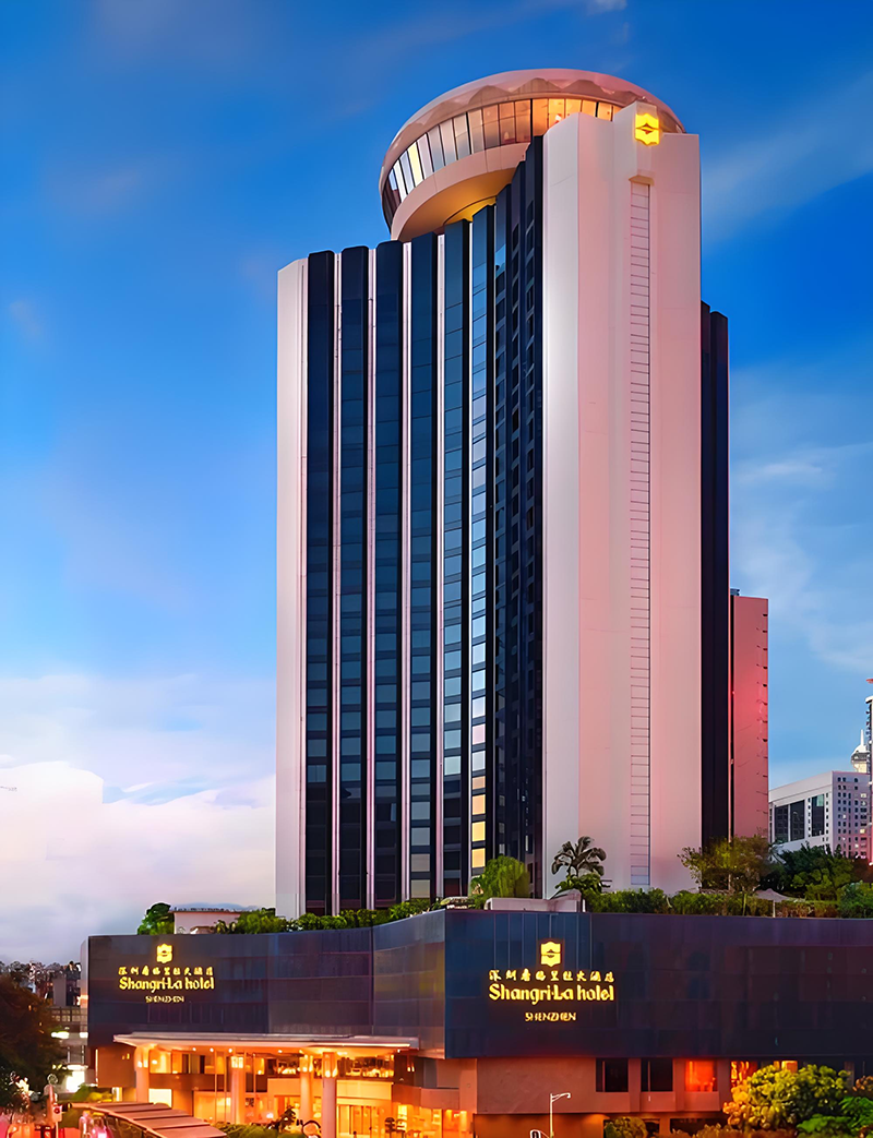 深圳香格里拉大酒店。地址：深圳市羅湖區(qū)建設(shè)路1002號(hào)